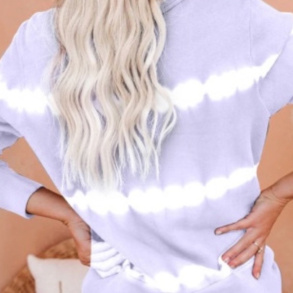 Lavender Tie-Dye Jogger Lounge Set - Picture 3 of 12